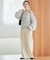 《WEBのみ4サイズ展開/WEB限定カラー/吸湿発熱》CIRCULATE WARM タックパンツ