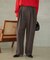 《WEBのみ4サイズ展開/WEB限定カラー/吸湿発熱》CIRCULATE WARM タックパンツ