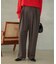 《WEBのみ4サイズ展開/WEB限定カラー/吸湿発熱》CIRCULATE WARM タックパンツ