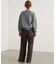 《WEBのみ4サイズ展開》ツィード ベルテット2タックストレートパンツ