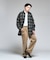 コーデュロイ 1タック テーパードパンツ
