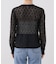 nap/ナップ Contrast Lace Crew Top  5641004