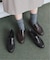 《WEB限定サイズあり/追加》SLOBE レザーギャザーローファー