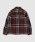 【WAX LONDON / ワックス ロンドン】オーバーシャツ BURGUNDY MULTI
