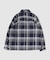 【WAX LONDON / ワックス ロンドン】オーバーシャツ NAVY ECRU