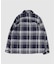 【WAX LONDON / ワックス ロンドン】オーバーシャツ NAVY ECRU