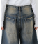 DOUBLE KNEE DENIM HALF PANTS