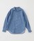 MYS MYS/ミースミース　DENIM OPEN COLLAR RELAX SHIRT