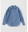 MYS MYS/ミースミース　DENIM OPEN COLLAR RELAX SHIRT