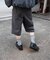 NOMANUAL/ノーマニュアルMOLTING BERMUDA SWEATPANTS