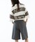irojikake/イロジカケ Double stitch short pants