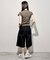 irojikake/イロジカケ Double stitch short pants