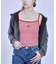 【GUESS/ゲス】GJ EMB STARストライプタンクトップ