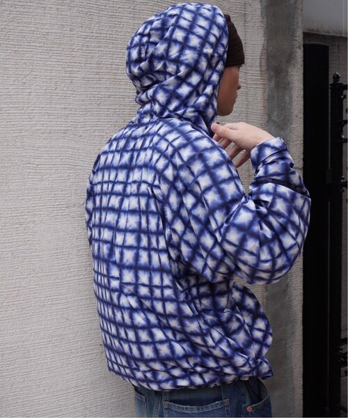 WOKE EDGE Tiedye Check Parka マウンテンパーカー WOKE EDGE/ウォークエッジTiedye Check Parka｜ジョイント