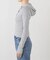 GUESS/ゲスGJ LS HOODED EMBRO TOP