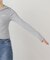 GUESS/ゲスGJ LS HOODED EMBRO TOP