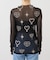 ANNA SUI NYC / アナスイエヌワイシー ハート総柄シアートップス
