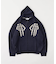 NOMANUAL/ノーマニュアル SKULL HAND COWICHAN HOODED