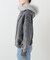 ウォッシュ加工 ファー ジップパーカー / Washed Faux Fur Zip Hoodie