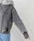 ウォッシュ加工 ファー ジップパーカー / Washed Faux Fur Zip Hoodie