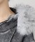 ウォッシュ加工 ファー ジップパーカー / Washed Faux Fur Zip Hoodie
