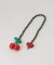 String Ting / ストリング ティング Cherry Drop Jade Bag Charm