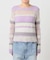 シアーボーダーニットプルオーバー / Sheer Border Knit