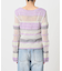 シアーボーダーニットプルオーバー / Sheer Border Knit