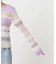 シアーボーダーニットプルオーバー / Sheer Border Knit