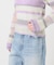 シアーボーダーニットプルオーバー / Sheer Border Knit