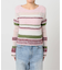 シアーボーダーニットプルオーバー / Sheer Border Knit