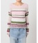 シアーボーダーニットプルオーバー / Sheer Border Knit