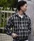 ドビーチェック ビックシルエット フーディー / Dobby BigCheck Hooded