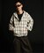 ドビーチェック ビックシルエット フーディー / Dobby BigCheck Hooded
