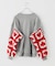 DISCOVERED / ディスカバード PLAYCARD CROCHET SLEEVE SWEAT