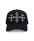 SupBaby by SUPPLIER Shiny Cross Rhinestone Mesh Cap