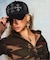 SupBaby by SUPPLIER Shiny Cross Rhinestone Mesh Cap