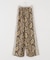 adidas originals SATIN SNAKE PRINT WIDE LEG TRACK PANTS
