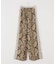 adidas originals SATIN SNAKE PRINT WIDE LEG TRACK PANTS