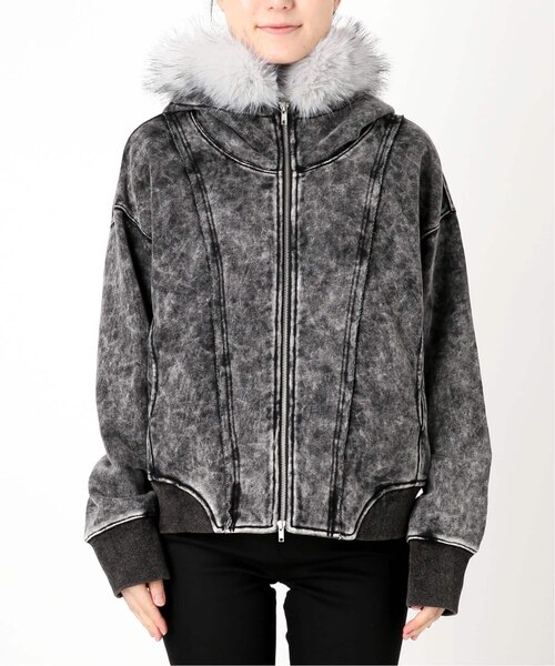 2Way ファージップパーカー / J Faux Fur Zip Hoodie｜ジョイント