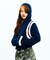 カーブライン ジップ ニット フーディー / J Curved Line Zip Knit Hoodie