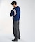 カーブライン ジップ ニット フーディー / J Curved Line Zip Knit Hoodie