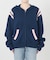カーブライン ジップ ニット フーディー / J Curved Line Zip Knit Hoodie
