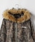 SUPPLIER / サプライヤー Camo Faux Fur Cross Zip Hoodie