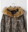 SUPPLIER / サプライヤー Camo Faux Fur Cross Zip Hoodie