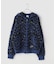 WOKE EDGE / ウォークエッジ Leopard Mohair Zip Knit