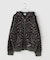 WOKE EDGE / ウォークエッジ Leopard Mohair Zip Knit