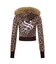 SupBaby by SUPPLIER Leopard Baby Cross Fur Zip Hoodie