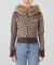 SupBaby by SUPPLIER Leopard Baby Cross Fur Zip Hoodie