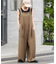 ポリエステルノットディテールサロペット